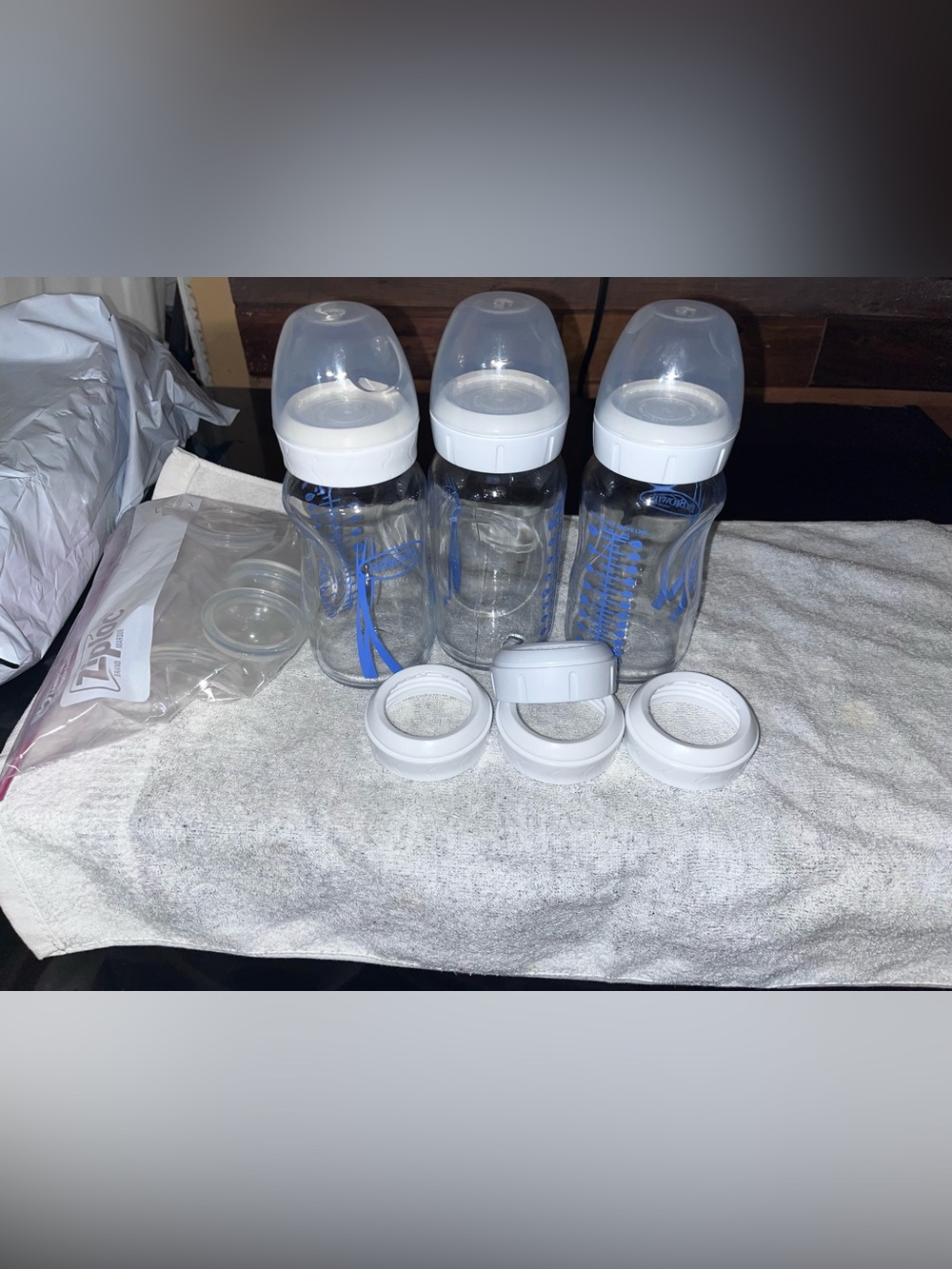 Dr brown Wide Neck Baby Bottles (3-Pack)